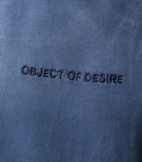 Blue Washed Basic Oversized T-shirt