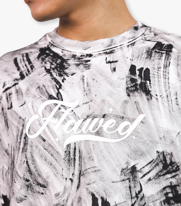 BRUSH PAINTED OVERSIZED TSHIRT