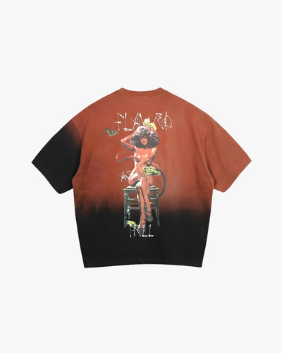 FLAWED AS HELL ICONIC WASHED TSHIRT