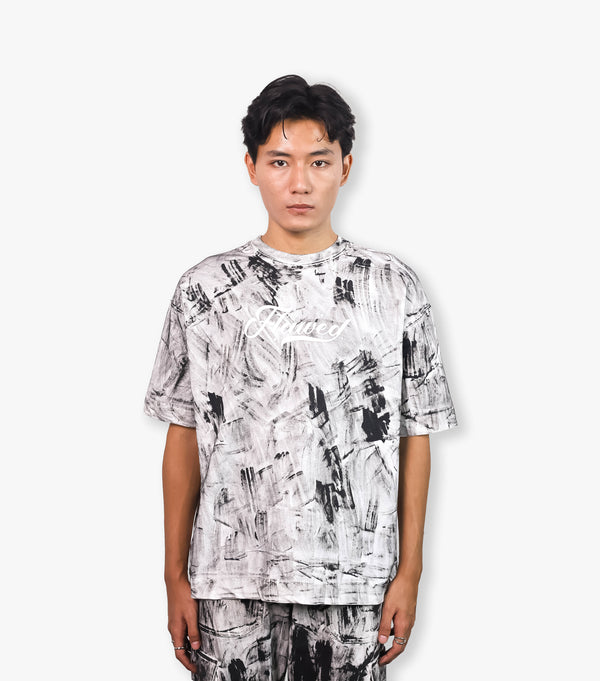 BRUSH PAINTED OVERSIZED TSHIRT