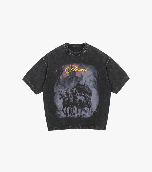 DEATH RIDE WASHED OVERSIZED TSHIRT