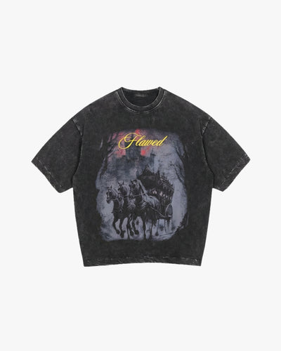 DEATH RIDE WASHED OVERSIZED TSHIRT