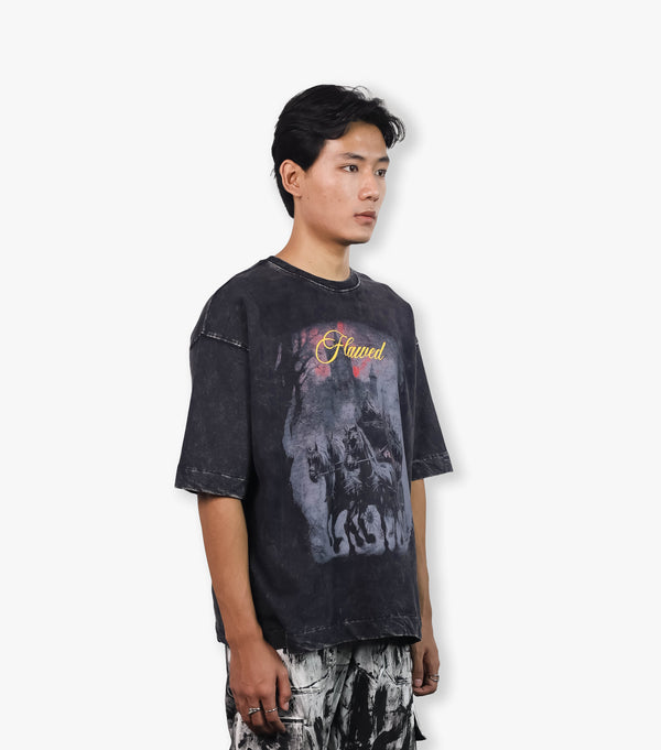 DEATH RIDE WASHED OVERSIZED TSHIRT
