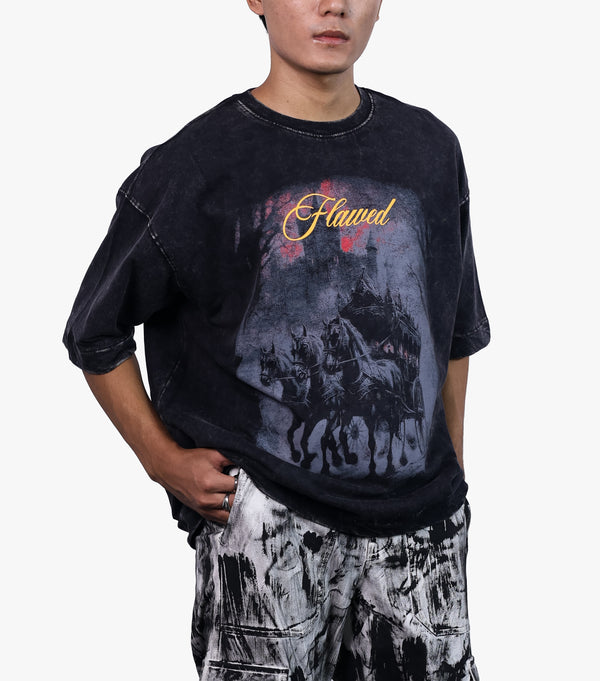 DEATH RIDE WASHED OVERSIZED TSHIRT