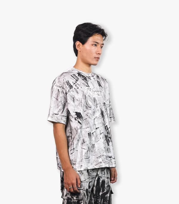 BRUSH PAINTED OVERSIZED TSHIRT