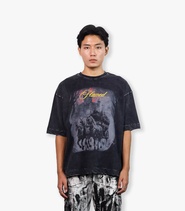 DEATH RIDE WASHED OVERSIZED TSHIRT