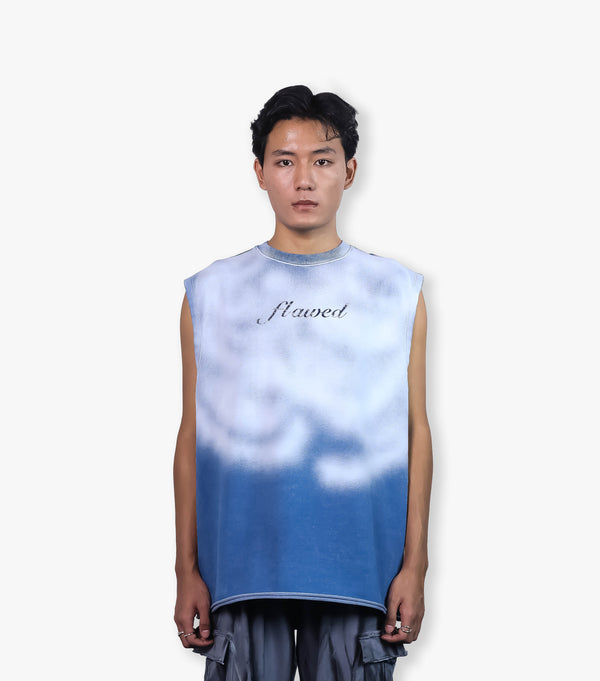 Love Over Sex Washed Oversized Vest