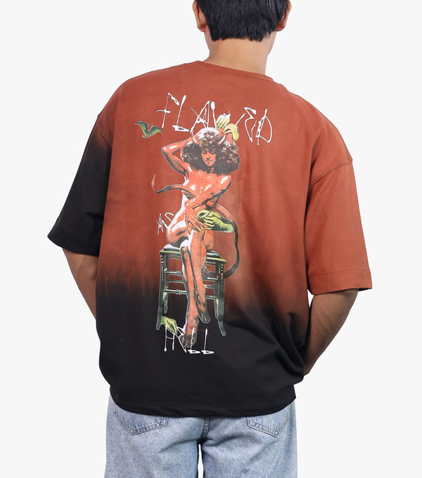 FLAWED AS HELL ICONIC WASHED TSHIRT